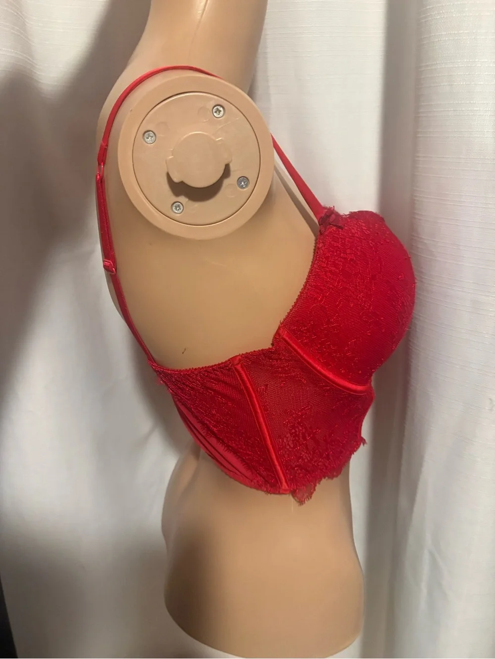 Victoria Secret Very Sexy Red 36D Push-up Long Line bra Bustier Corset Sexy